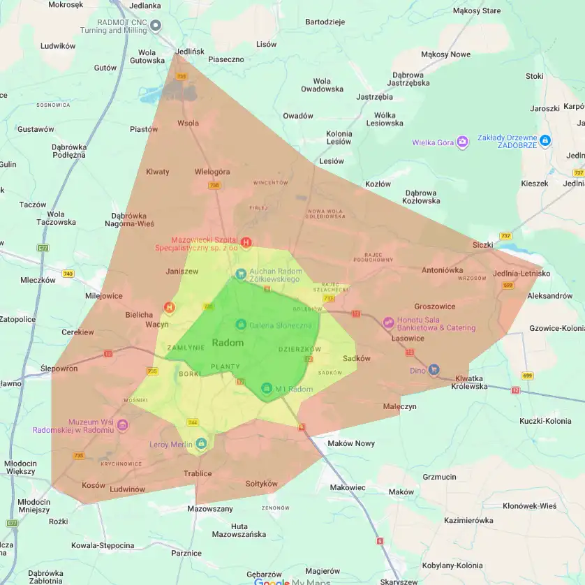 MAPKA DOWOZOW DOMO